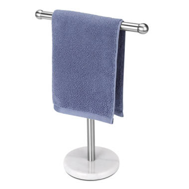 Free standing hand best sale towel holder brushed nickel